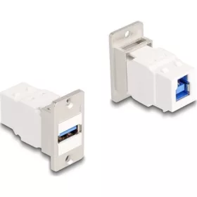   Delock Panel tartó Keystone modul USB 5 Gbps A-típusú USB anya - B-típusú USB anya kúpos