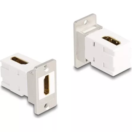 Delock Panel tartó Keystone modul HDMI anya - anya 90 -ban hajlított 8K 60 Hz kúpos