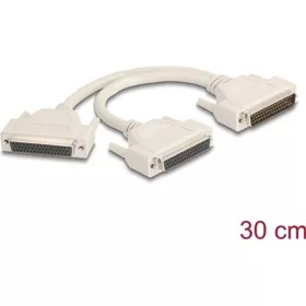   Delock Y osztott kábeles adapter D-Sub 50 tűs apa - 2 x D-Sub 50 tűs anya csavarokkal 30 cm