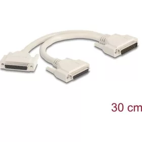   Delock Y osztott kábeles adapter D-Sub HD 44 tűs apa - 2 x D-Sub HD 44 tűs anya csavarokkal 30 cm