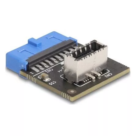 Delock USB 5 Gbps Adapter tűfejes anya   külső E-típusú, A kulcs USB anya hajlított