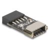 Delock USB 2.0 Adapter tűfejes anya   külső E-típusú, A kulcs USB anya