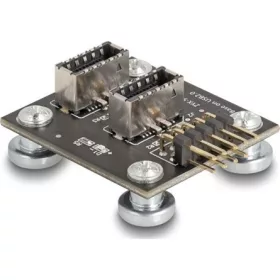   Delock USB 2.0 adapter tűfejes anya - 2 x belső E-típusú A kulcs USB hajlított, mágneses anya tűfejes USB kábellel 30 cm
