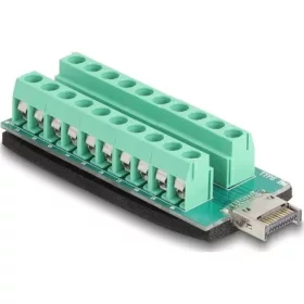   Delock USB E-típusú A kulcsos USB dugó - Csatlakozóblokkos adapter 20 tűs