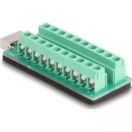 Delock USB E-típusú A kulcsos USB anya - Csatlakozóblokkos adapter 20 tűs