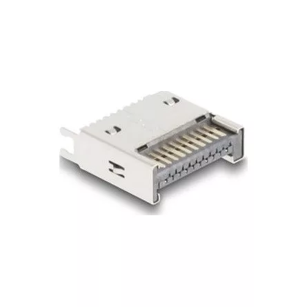 Delock 10 Gbps E-típusú A kulcs USB 20 tűs apa egyenes SMT forrasztási szereléshez