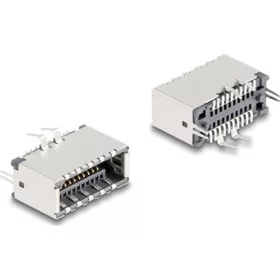   Delock E-típusú USB kulcs A 20 tűs anya függőleges SMT forrasztási szereléshez