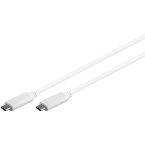 Goobay USB Type-C 3.2 Gen 1 adat- és töltőkábel, 1m, fehér