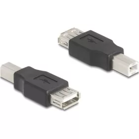   Delock USB 2.0 adapter B-típusú USB apa   A-típusú USB anya