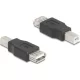 Delock USB 2.0 adapter B-típusú USB apa   A-típusú USB anya