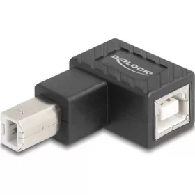   Delock USB 2.0 adapter B-típusú USB apa   B-típusú USB anya 90 -ban felfelé hajlított