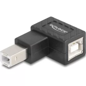   Delock USB 2.0 adapter B-típusú USB apa   B-típusú USB anya 90 -ban jobbra hajlított