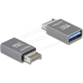   Delock Adapter USB 10 Gbps E-típusú A apa - USB A-típusú anya fém