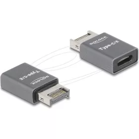   Delock Adapter USB 10 Gbps E-típusú A apa -USB Type-C  anya fém
