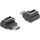 Delock Adapter USB 10 Gbps USB Type-C  csatlakozó   E-típusú A kulcs csatlakozó, fekete színű