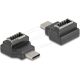 Delock Adapter USB 10 Gbps USB Type-C  csatlakozó   E-típusú A kulcs csatlakozó, fekete színű