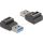 Delock Adapter USB 10 Gbps A-típusú USB csatlakozó   E-típusú A kulcs csatlakozó, fekete színű