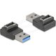 Delock Adapter USB 10 Gbps A-típusú USB csatlakozó   E-típusú A kulcs csatlakozó, fekete színű