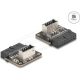 Delock USB 5 Gbps átalakító, tűfejes anya   belső A kulcs anya ívelt