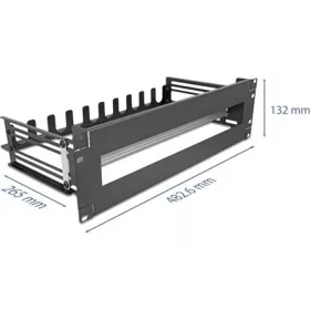   Delock 19  áramkör megszakító borítással, kábel feszültségmentesítés és mélységi állíthatóság DIN sin 3U fém fekete