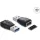 Delock USB-A 3.0 -> Type-E M/F adapter fekete