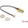 Delock Antenna kábel SMA anya válaszfali csatlakozóval apa I-PEX Inc., MHF  I -dugó 1.13 10 cm menethossz 10 mm