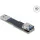 Delock USB 10 Gbps adapter USB A-típusú aljzat   dugós csatlakozó, egyenes kialakítású