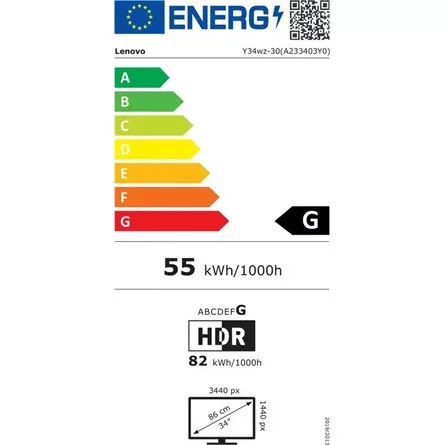Lenovo Legion Y34wz-30 34" ívelt VA MiniLED gaming monitor fekete 180Hz FreeSync Premium Pro