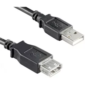   Goobay USB-A 2.0 -> USB-A 2.0 M/F adatkábel hosszabbító 0.3m fekete