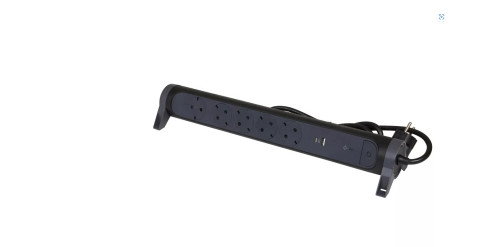 Legrand Elosztósor Premium 5x2P+F, túlfesz, USB-A + USB-C, 1,5 m vezetékkel, fek