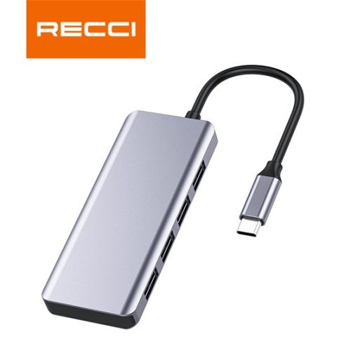 RECCI HUB RECCI RH06 TypeC-4xUSB 3.0 + Micro HUB