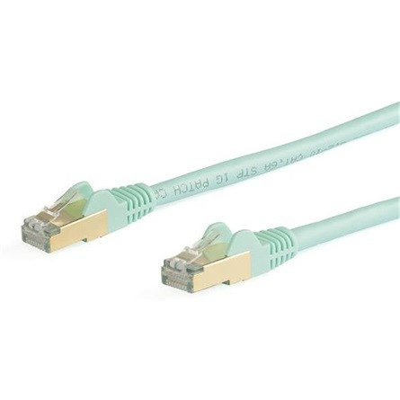 StarTech RJ45 CAT6A 10Gb STP -> RJ45 CAT6A 10Gb STP M/M adatkábel 10m világoskék