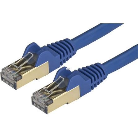 StarTech RJ45 CAT6A 10Gb STP -> RJ45 CAT6A 10Gb STP M/M adatkábel 0.5m kék