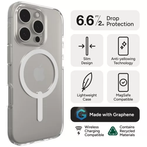 ZAGG MOB ZAGG Cases PH CrystlPal Lite Snap Apple iP16 Pro Clear telefon tok átlátszó
