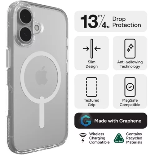 ZAGG MOB ZAGG Cases Crystal Palace Snap Apple iP16  Clear telefon tok átlátszó