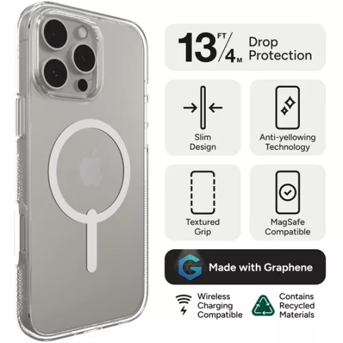 ZAGG MOB ZAGG Cases Crystal Palace Snap Apple  iP16 Pro Max  Clear  telefon tok átlátszó