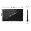 SHARP 70GL4260EB 70"/177cm 4K UHD Google TV, 3840x2160, 4xHDMI/2xUSB