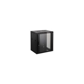   Manhattan Rackszekrény - 19" fali kivitel (12U, 635 (h) x 570 (w) x 450 (d) mm, Flatpack, Fekete)