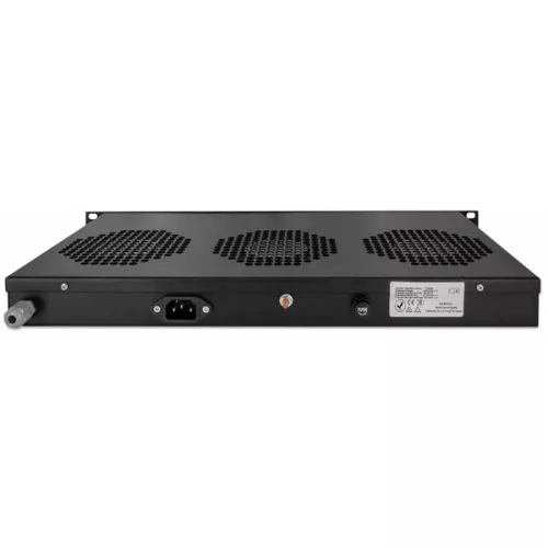 Manhattan Rackszekrény ventilátor - 712668 (19", 3 ventilátor, fekete)