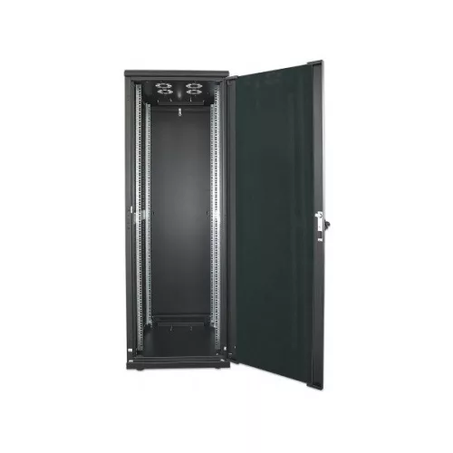 Manhattan Rackszekrény - 19" különálló kivitel (22U, 1144 (h) x 600 (w) x 600 (d) mm, IP20,  Flatpack, Fekete)