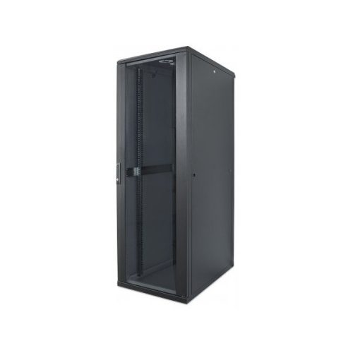 Manhattan Rackszekrény - 19" különálló kivitel (22U, 1144 (h) x 600 (w) x 800 (d) mm, IP20,  Flatpack, Fekete)