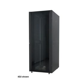   Manhattan Rackszekrény - 19" különálló kivitel (26U, 1322 (h) x 600 (w) x 800 (d)mm,Flatpack,2000 kg teherbírás, Fekete)