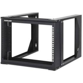   Manhattan Rackszekrény - 19" nyitott fali kivitel (6U, 360 (h) x 500 (w) x 450 (d) mm, Fekete)