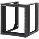 Manhattan Rackszekrény - 19" nyitott fali kivitel (9U, 493 (h) x 500 (w) x 450 (d) mm, Fekete)