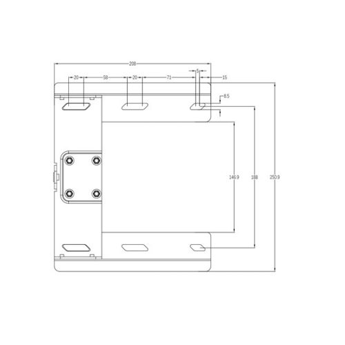 MULTIBRACKETS Fali konzol, M Universal Swing Arm 180 Degrees Black (26-47", max.VESA: 400x400 mm, 25 kg)