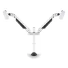 MULTIBRACKETS 2 karos asztali konzol, M VESA Gas Lift Arm Dual White (15-32", max.VESA: 100x100 mm, 10 kg)