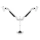 MULTIBRACKETS 2 karos asztali konzol, M VESA Gas Lift Arm Dual White (15-32", max.VESA: 100x100 mm, 10 kg)