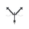 MULTIBRACKETS 2 karos asztali konzol, M VESA Gas Lift Arm Dual Black (15-32", max.VESA: 100x100 mm, 10 kg)