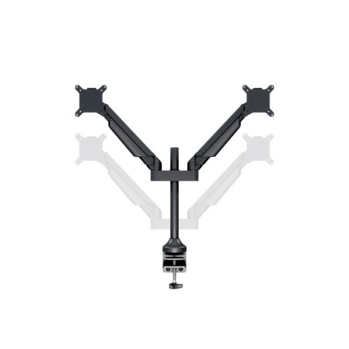 MULTIBRACKETS 2 karos asztali konzol, M VESA Gas Lift Arm Dual Black (15-32", max.VESA: 100x100 mm, 10 kg)