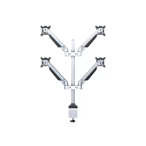 MULTIBRACKETS 4 karos asztali konzol, M VESA Gas Lift Arm Quad Silver (15-32", max.VESA: 100x100 mm, 10 kg)